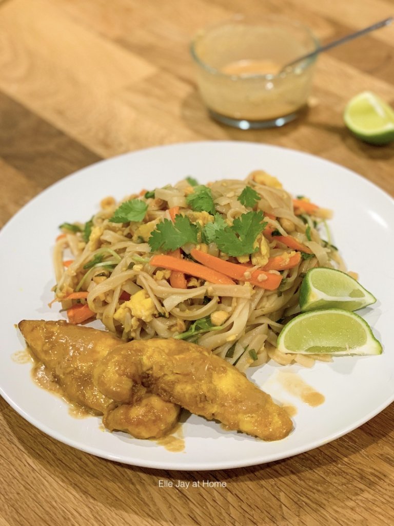 Pad Thai with Chicken Satay... Raddish Kids' recipes are better than takeout