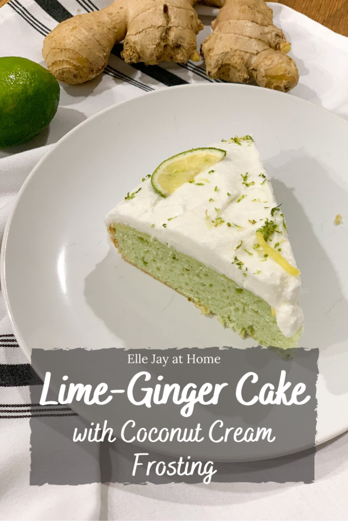 Follow me on Pinterest: Elle Jay at Home "Lime-Ginger Cake with Coconut Cream Frosting"
