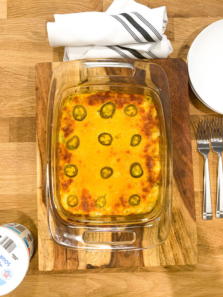 You want to make sure that jalapeno popper casserole is bubbly and golden brown