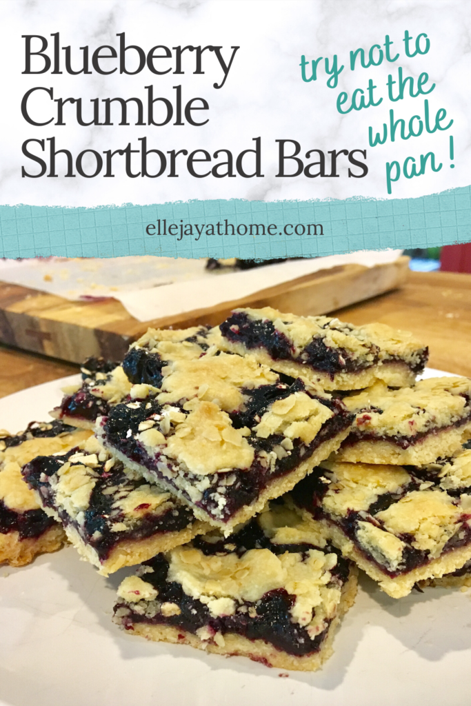 blueberry crumble shortbread bars
try not to eat the whole pan
