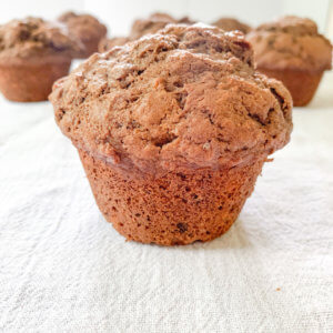 Cocoa Banana Muffin closeup