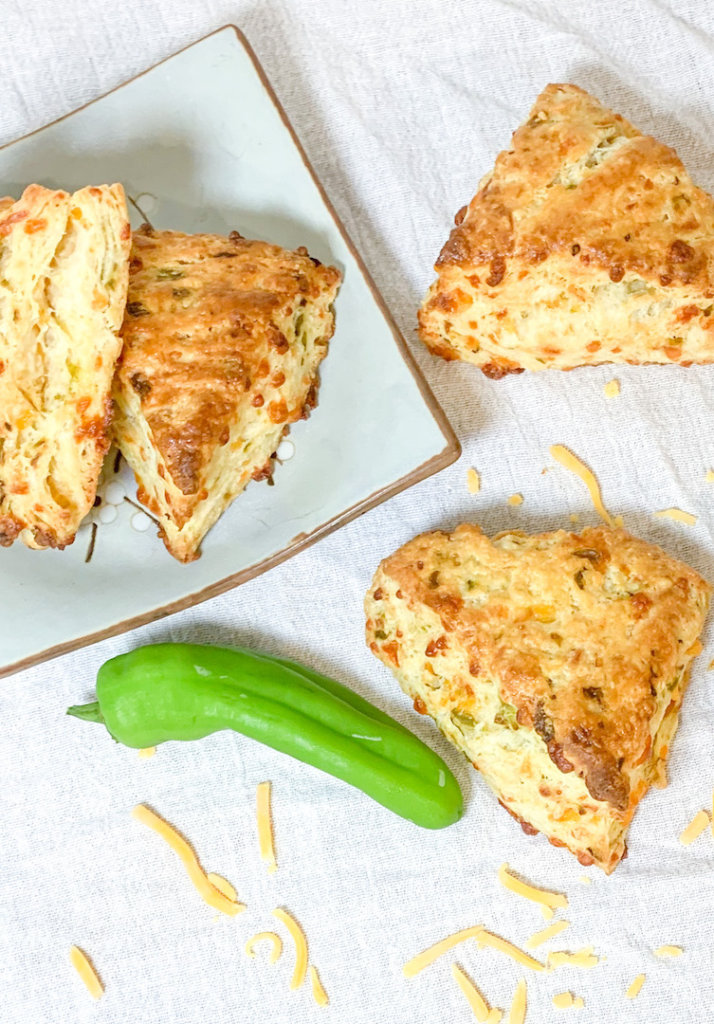 Chili Cheddar scones or biscuits