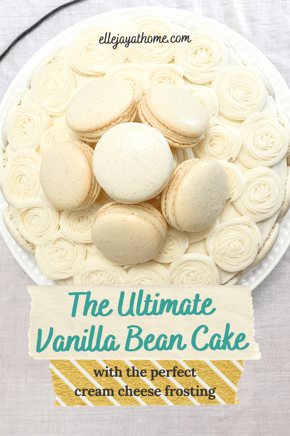 Vanilla Bean Cake with Cream Cheese Frosting