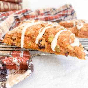 fully loaded pumpkin scones