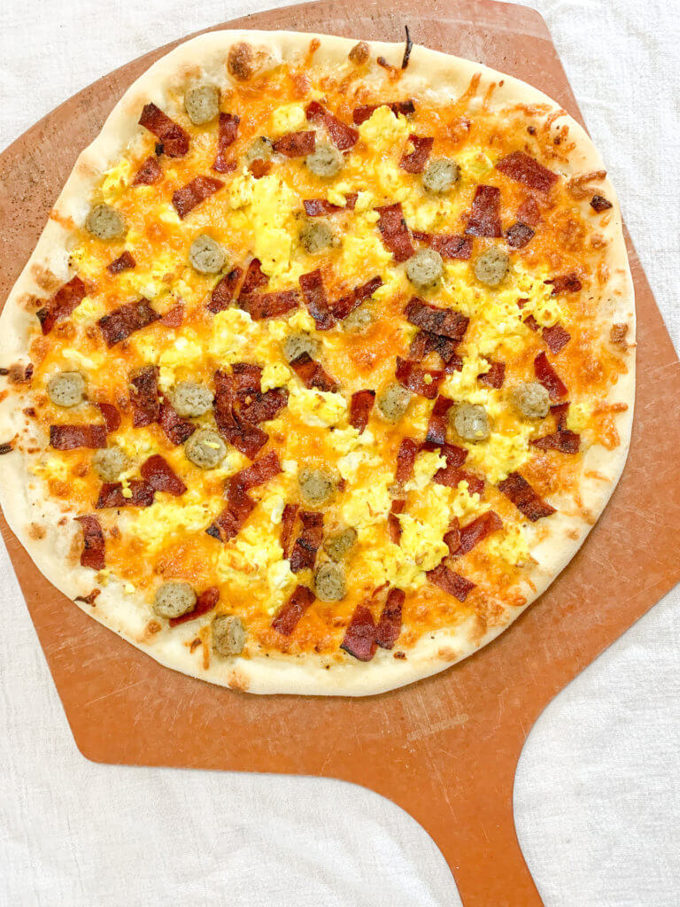Perfect breakfast pizza doesn't have to be perfectly round