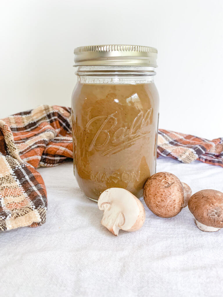 Jar your own Cream of Mushroom Soup for Lunch Meal Prep