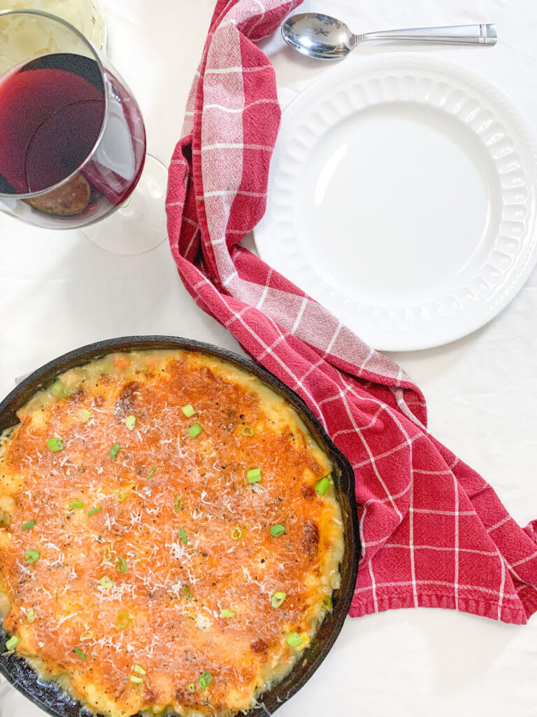 Delicious shepherd's pie using only a cast iron skillet