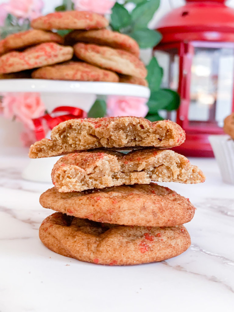 stack of red hot snickerdoodles