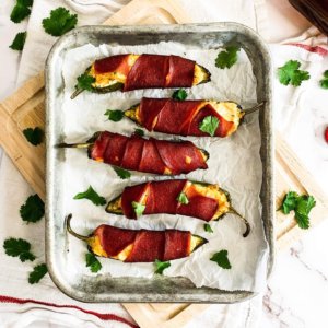 turkey bacon wrapped jalapeno poppers