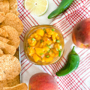 spicy peach salsa