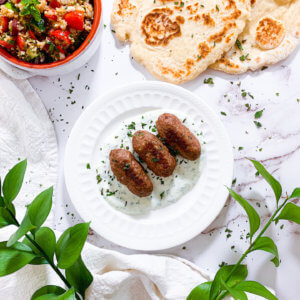 turkey kofta dinner