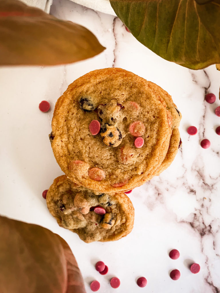 Ruby Chocolate Cranberry Cookies