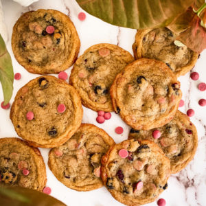 Ruby Chocolate Cranberry Cookies