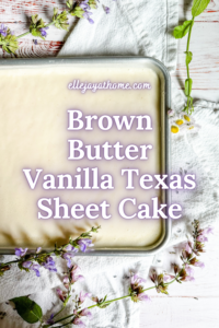Brown Butter Vanilla Texas Sheet Cake pine 2